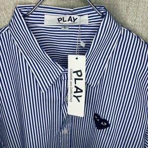 Comme Des Garcons Play Blue Cotton Shirt